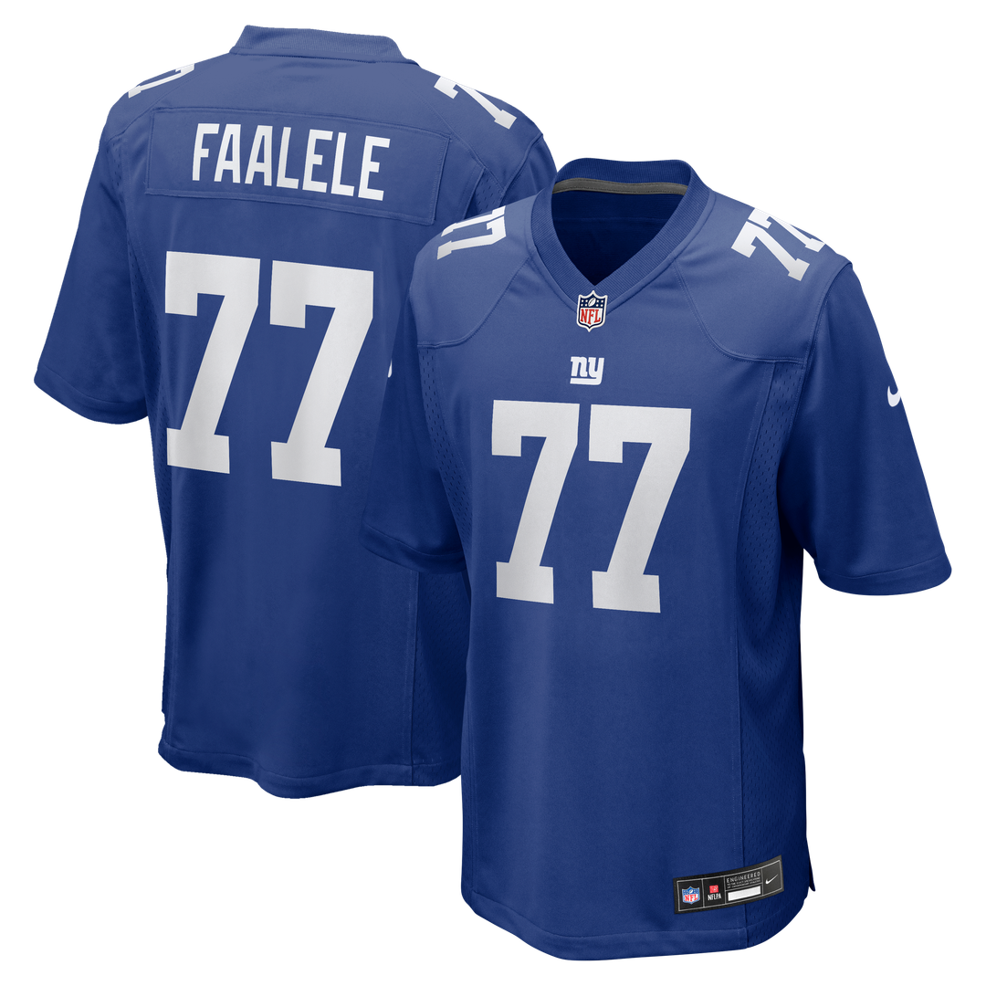 Men's Nike New York Giants Daniel Faalele Royal Team Game NFL Jersey