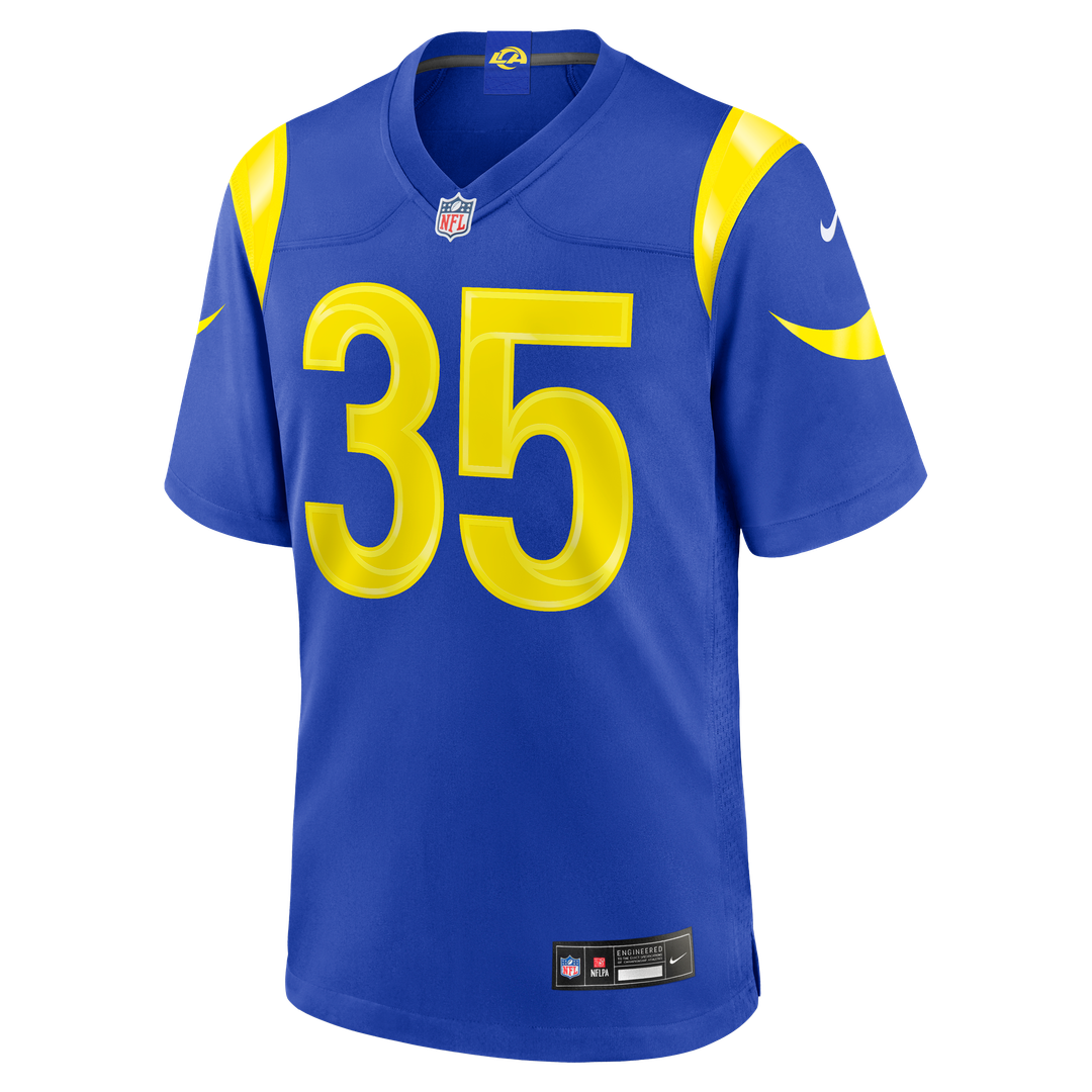 Men's Nike Los Angeles Rams Jaylen Watson Royal Team Game NFL Jersey