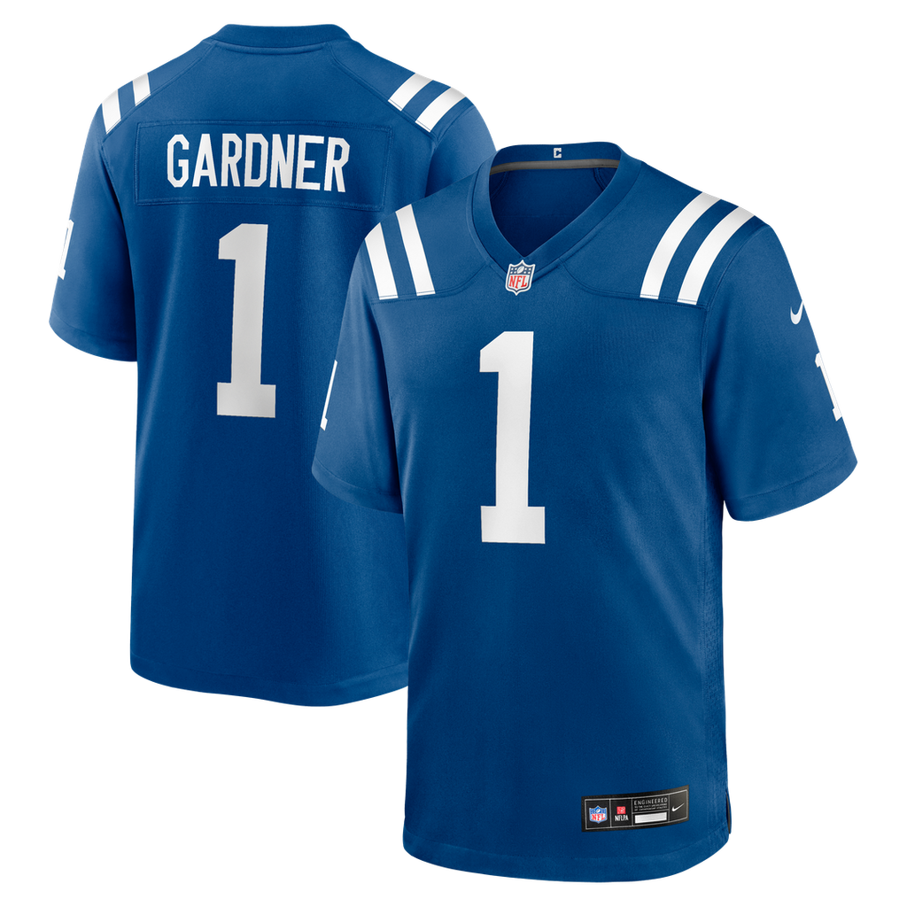 Men's Nike Indianapolis Colts Ahmad Sauce Gardner Royal Team Game NFL Jersey