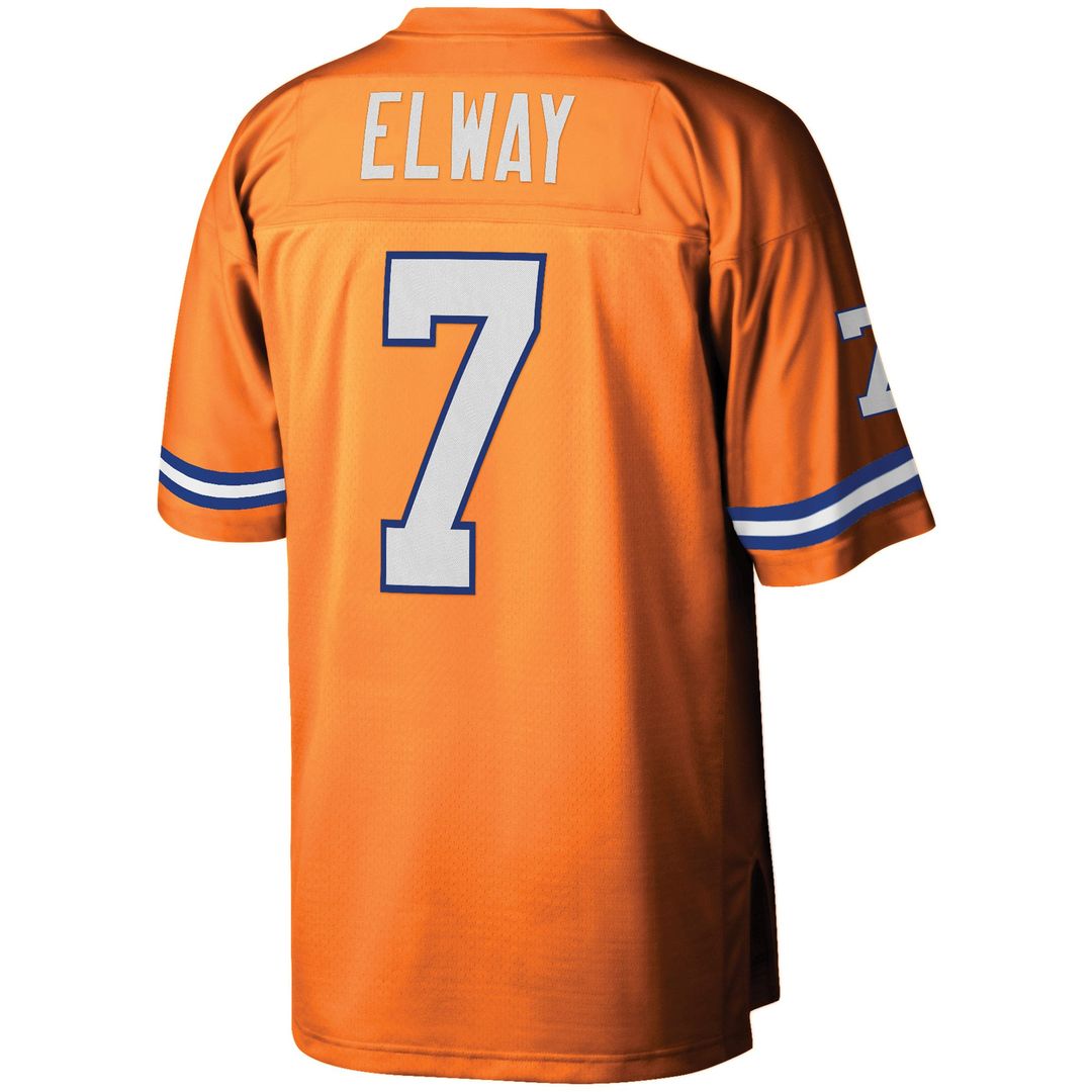 Youth Mitchell & Ness Denver Broncos John Elway Orange 1990 Legacy Retired Player NFL Jersey