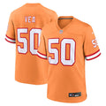 Men's Nike Tampa Bay Buccaneers Vita Vea Orange Throwback Game NFL Jersey