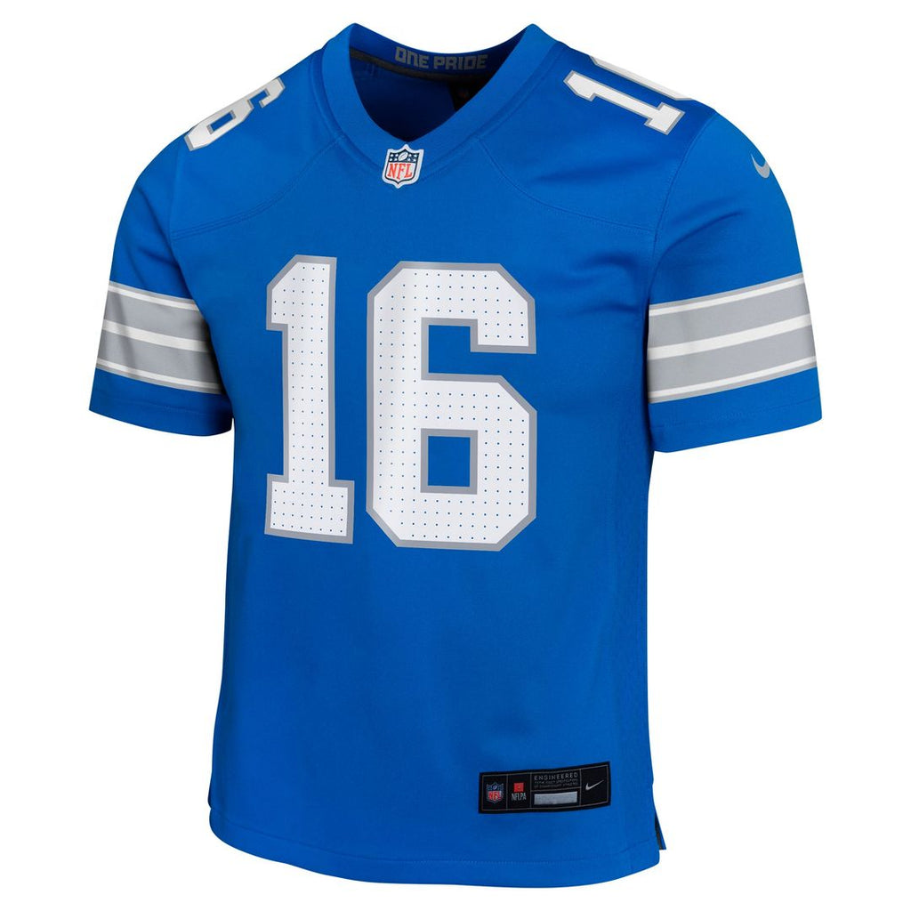 Youth Nike Detroit Lions Jared Goff Blue Game NFL Jersey