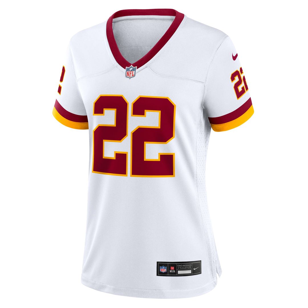 Women's Nike Washington Commanders Jacory Croskey-Merritt White Game Super Bowl Era NFL Jersey