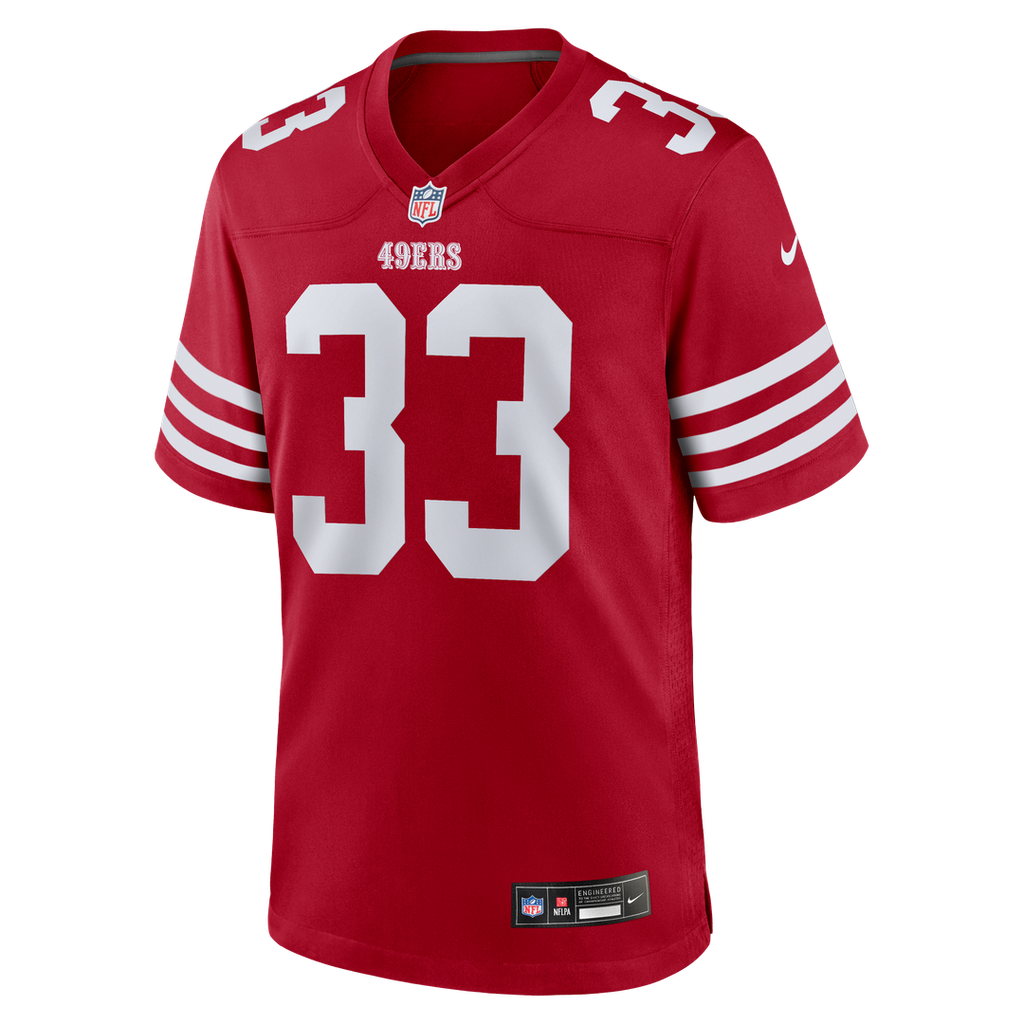 Men's Nike San Francisco 49ers Siran Neal Scarlet Team Game NFL Jersey