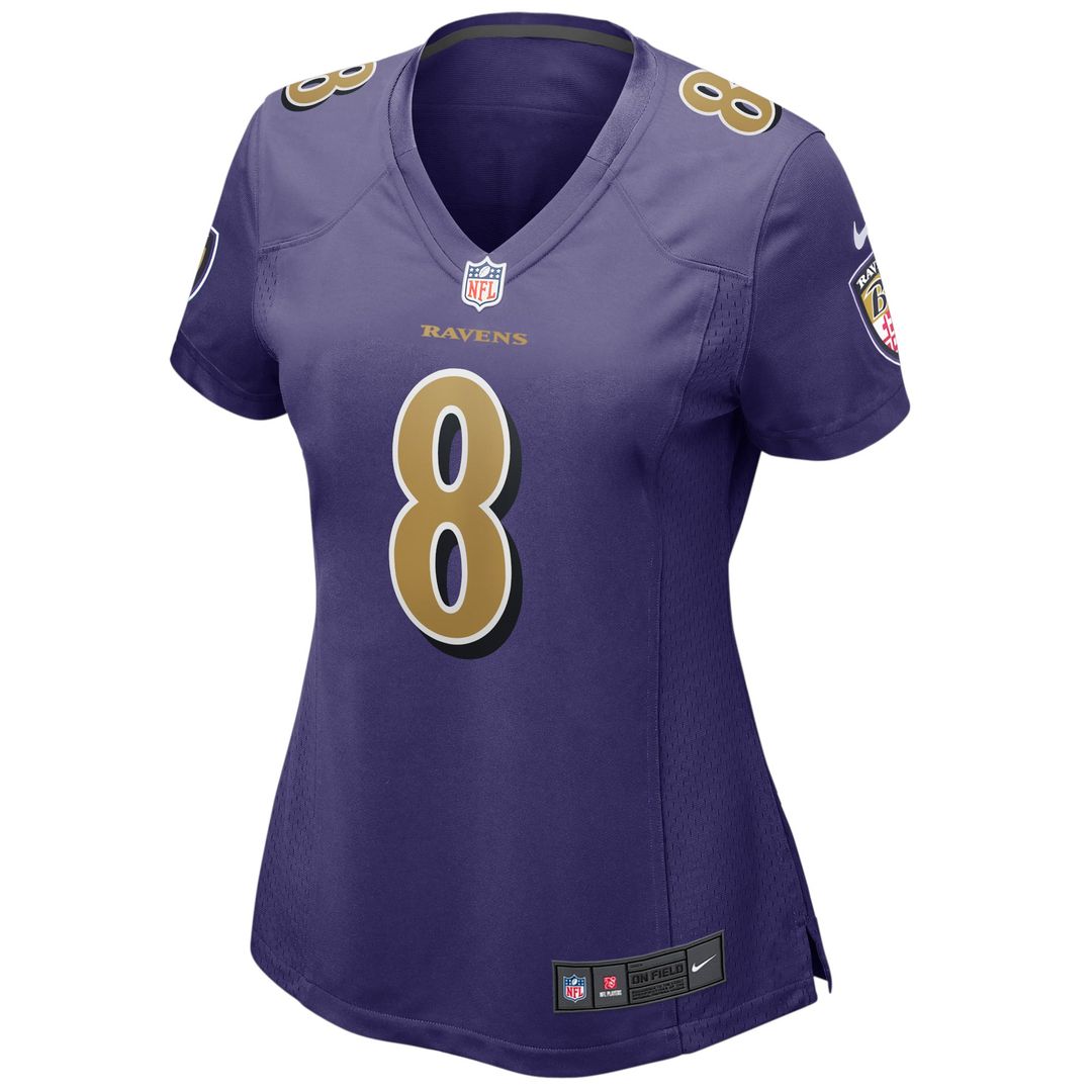 Women's Nike Baltimore Ravens Lamar Jackson Purple Alternate Game Player NFL Jersey