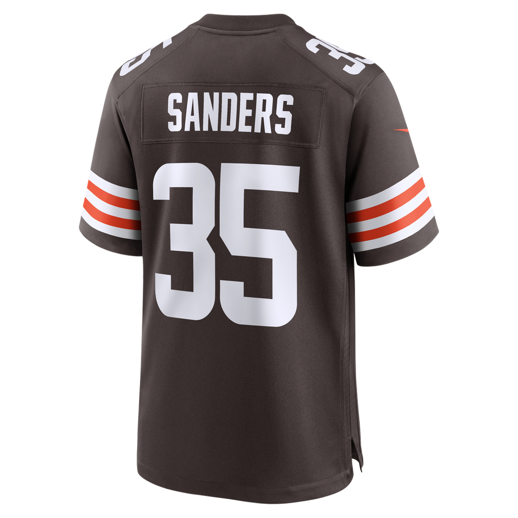 Men's Nike Cleveland Browns Raheim Sanders Brown Team Game NFL Jersey