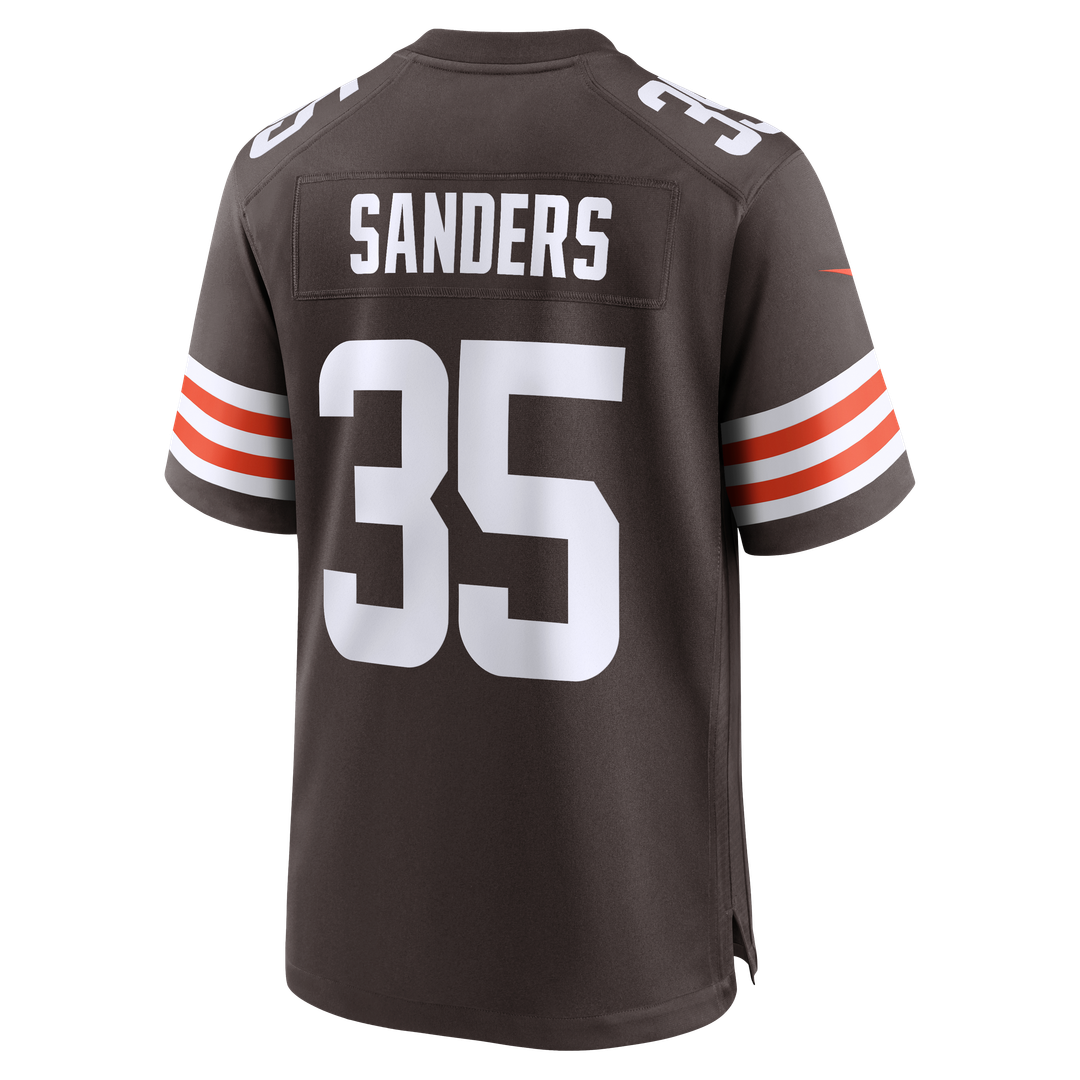 Men's Nike Cleveland Browns Raheim Sanders Brown Team Game NFL Jersey