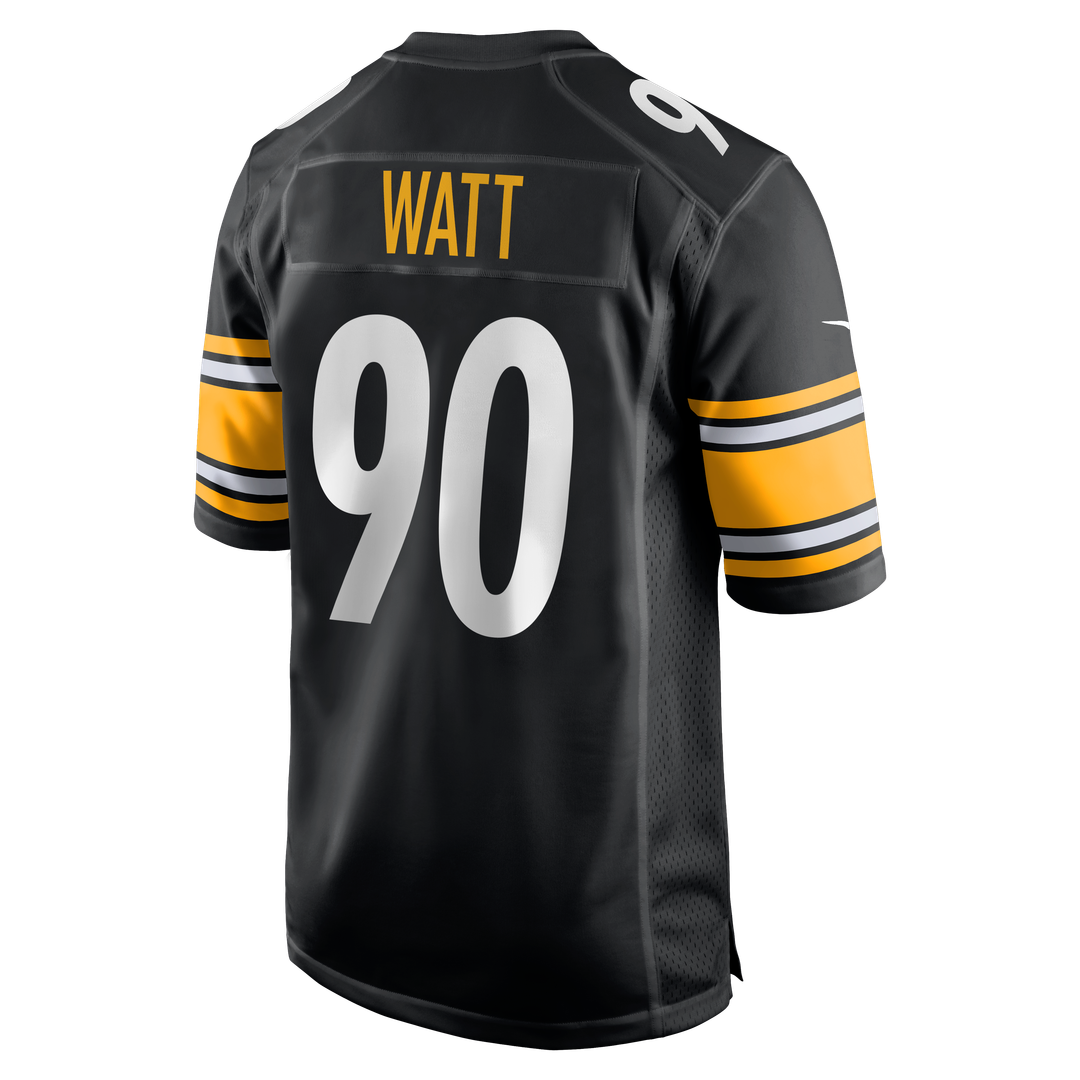 Men's Nike Pittsburgh Steelers T.J. Watt Black Game NFL Jersey