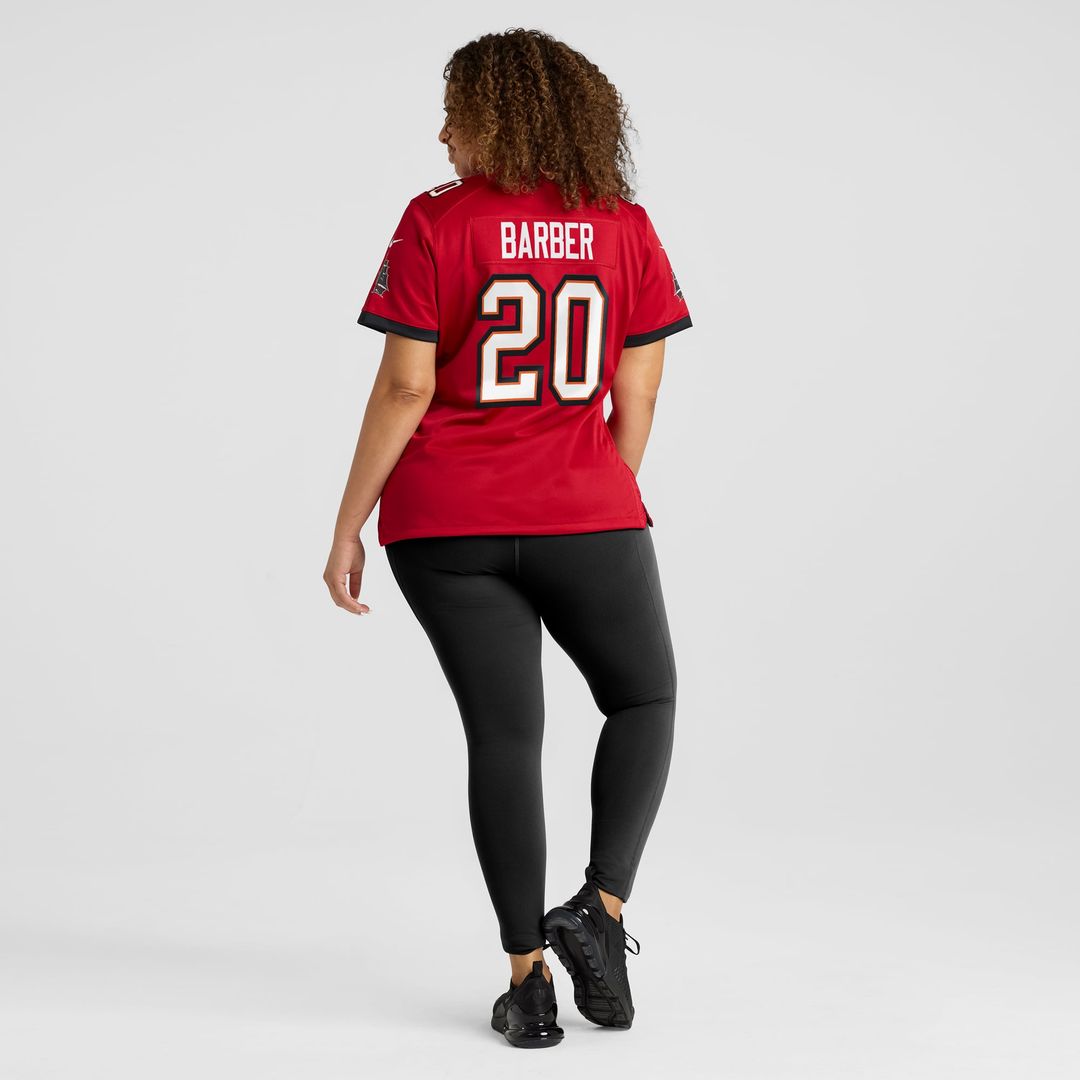 Women's Nike Tampa Bay Buccaneers Ronde Barber Red Game Retired Player NFL Jersey