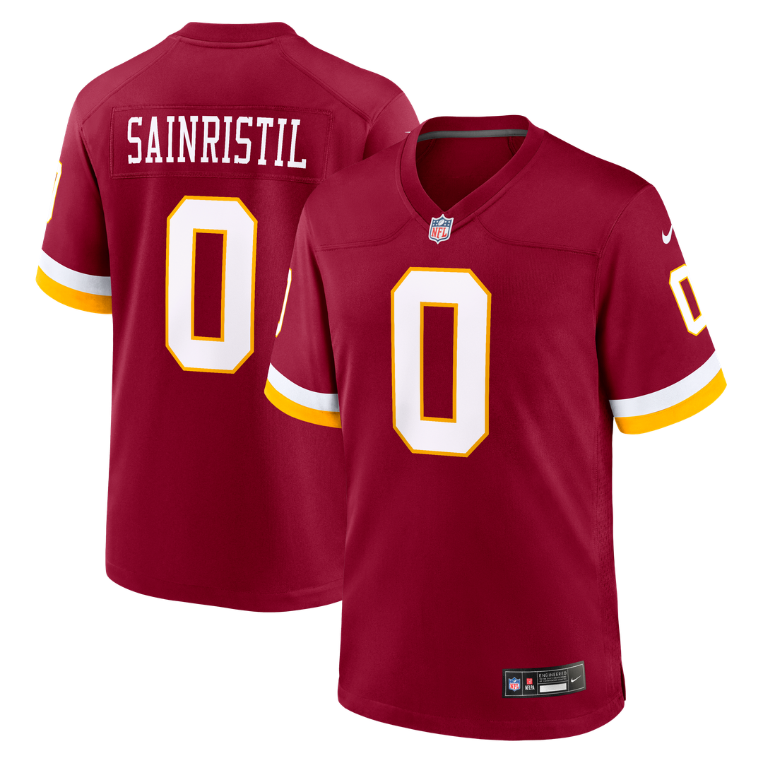 Men's Nike Washington Commanders Mike Sainristil White Game Super Bowl Era NFL Jersey