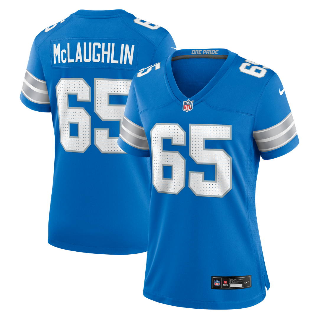 Women's Nike Detroit Lions Seth McLaughlin Blue Team Game NFL Jersey