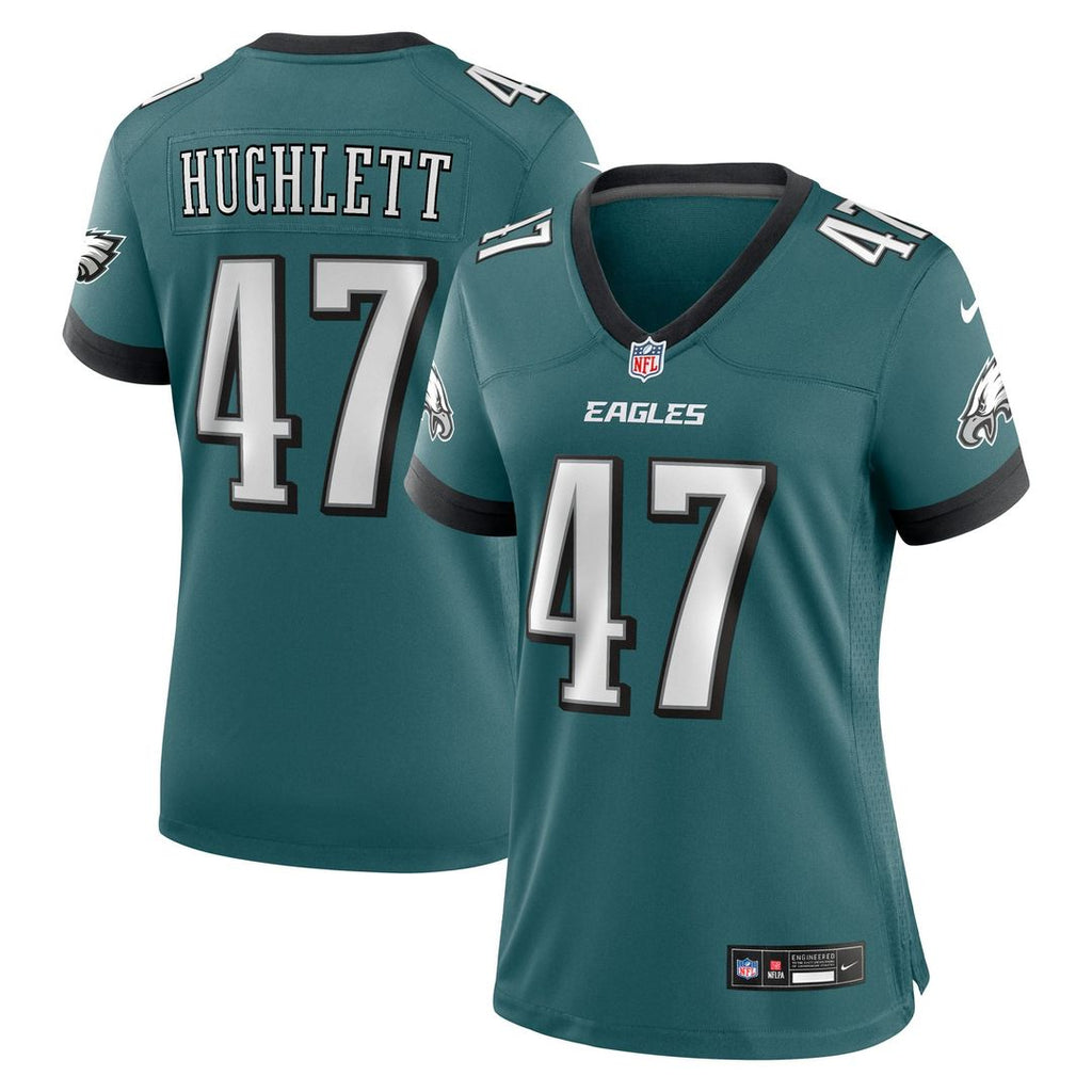 Women's Nike Philadelphia Eagles Charley Hughlett Midnight Green Team Game NFL Jersey