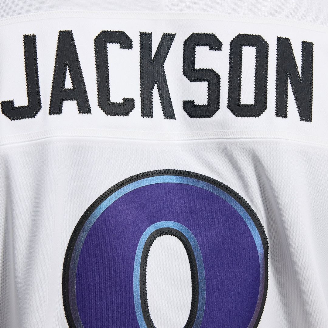 Men's Nike Baltimore Ravens Lamar Jackson White Vapor F.U.S.E. Stitched Limited NFL Jersey
