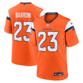 Men's Nike Denver Broncos Jahdae Barron Orange Game Player NFL Jersey