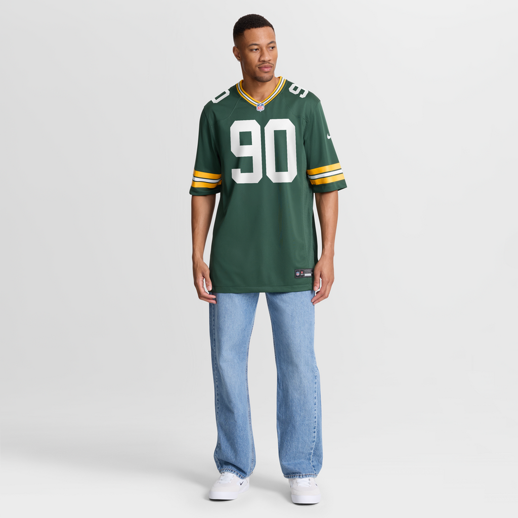 Men's Nike Green Bay Packers Lukas Van Ness Green Game NFL Jersey