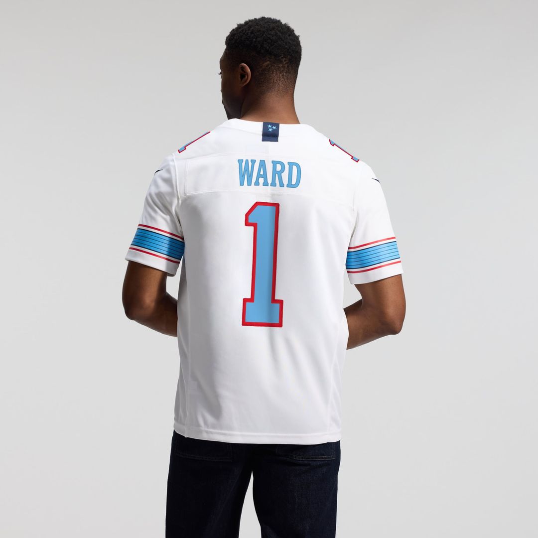 Men's Nike Tennessee Titans Cameron Ward White Vapor F.U.S.E. Stitched Limited NFL Jersey