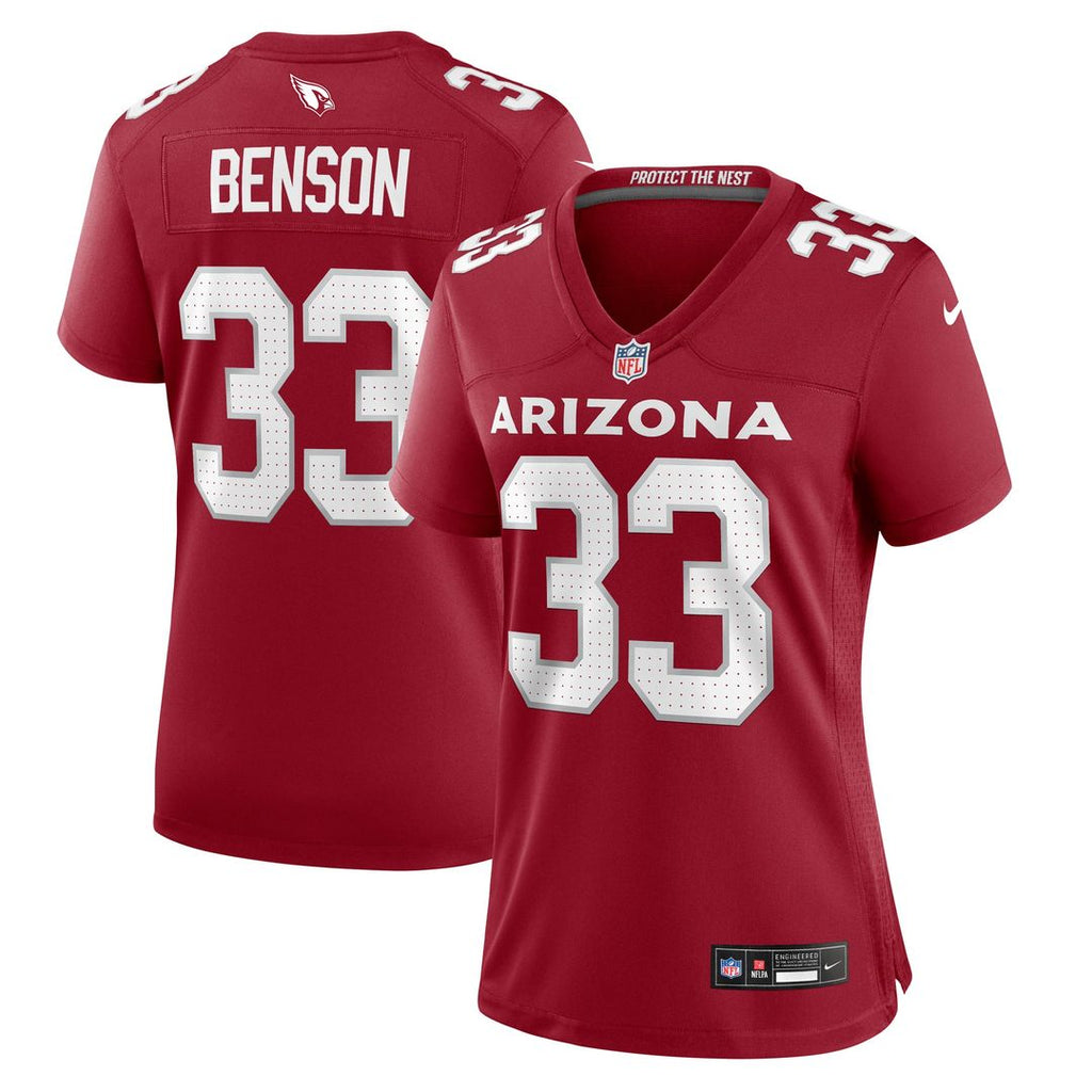 Women's Nike Arizona Cardinals Trey Benson Cardinal Game NFL Jersey