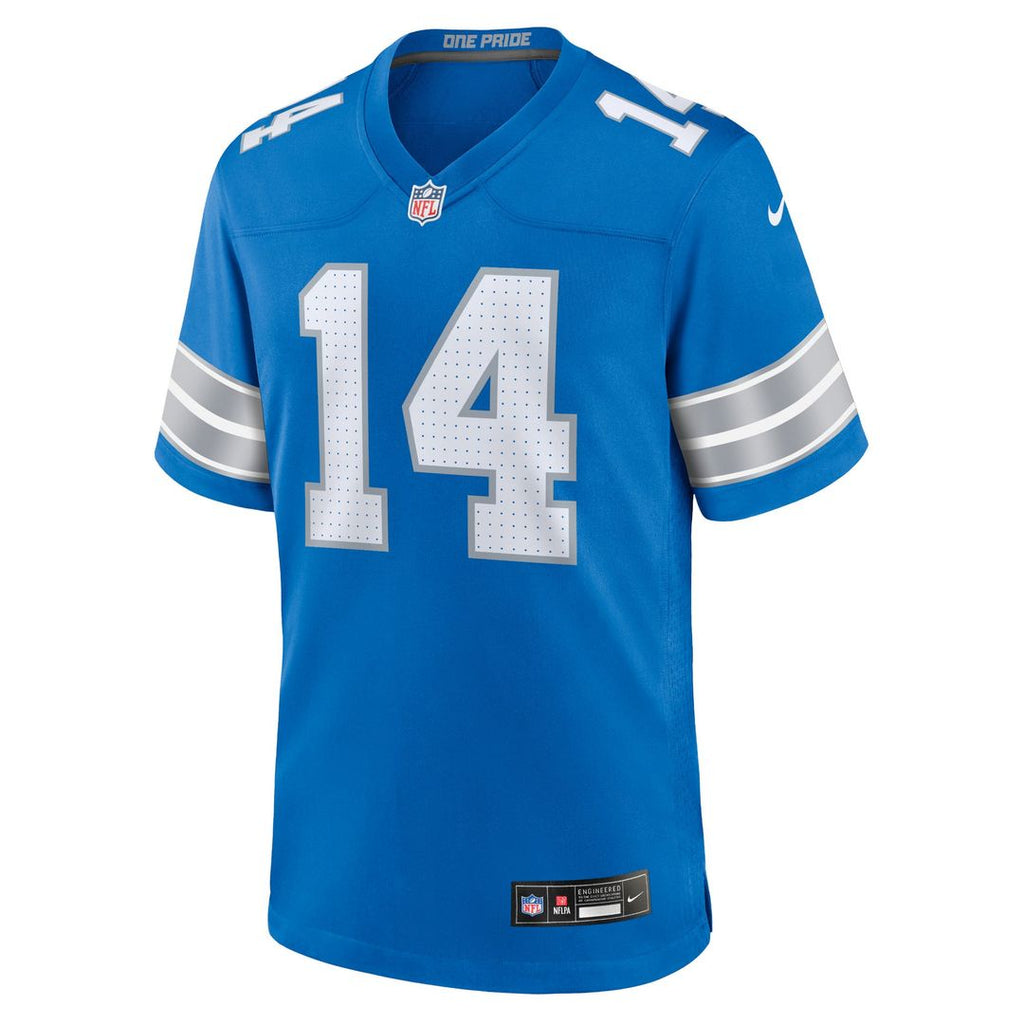 Men's Nike Detroit Lions Amon-Ra St. Brown Blue Game NFL Jersey