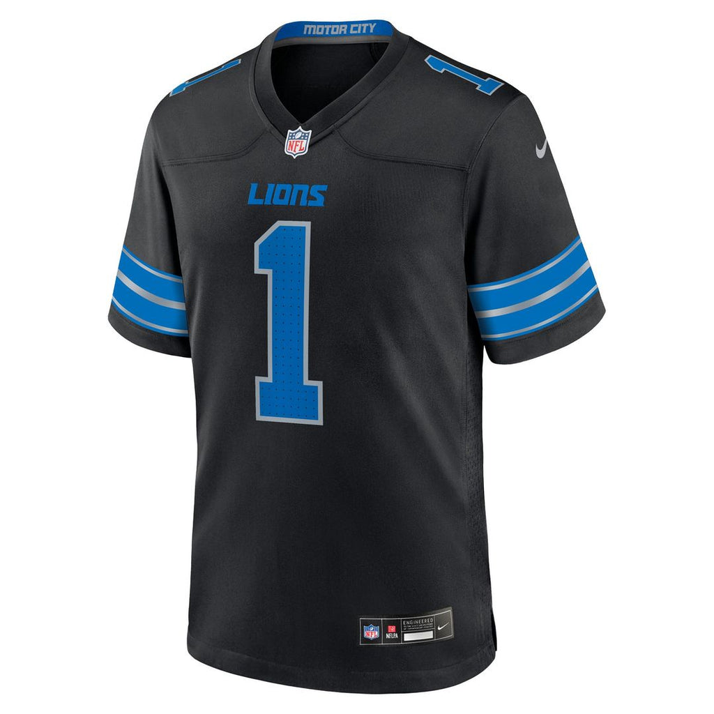 Men's Nike Detroit Lions Jameson Williams Black Alternate Game Player NFL Jersey