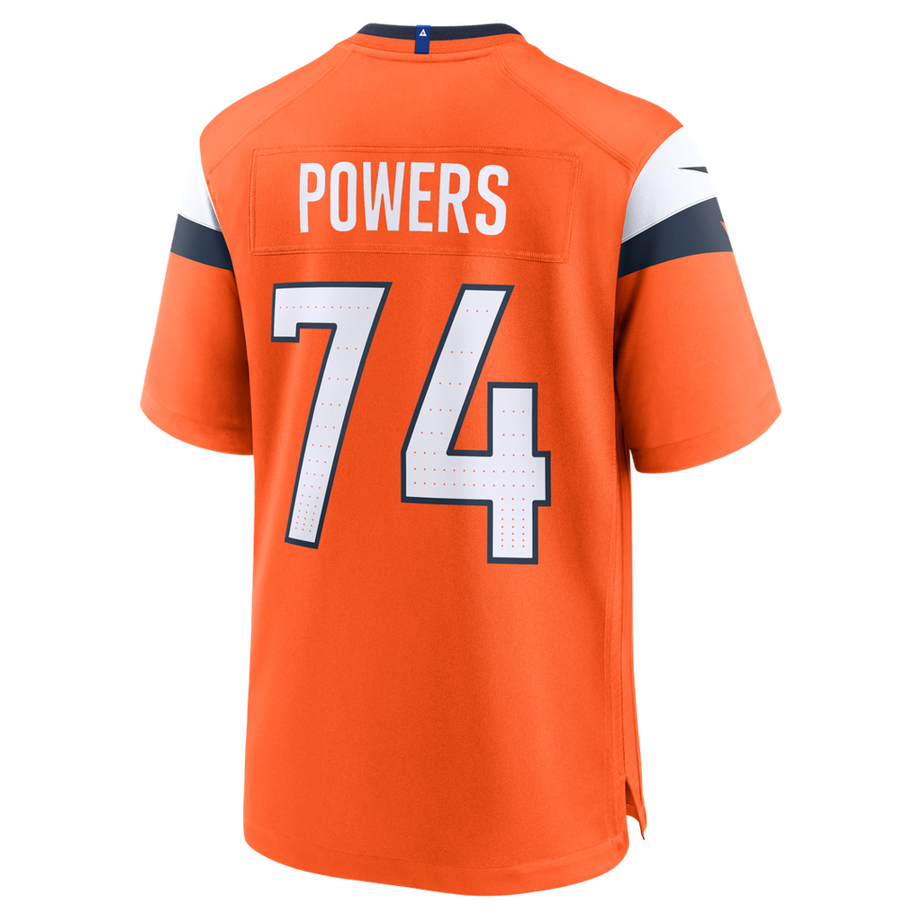 Men's Nike Denver Broncos Ben Powers Orange Team Game NFL Jersey