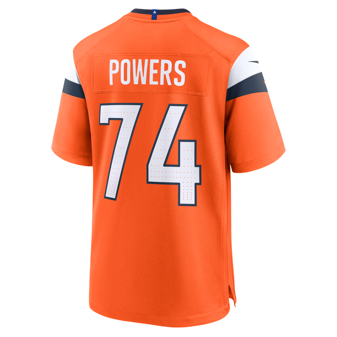 Men's Nike Denver Broncos Ben Powers Orange Team Game NFL Jersey