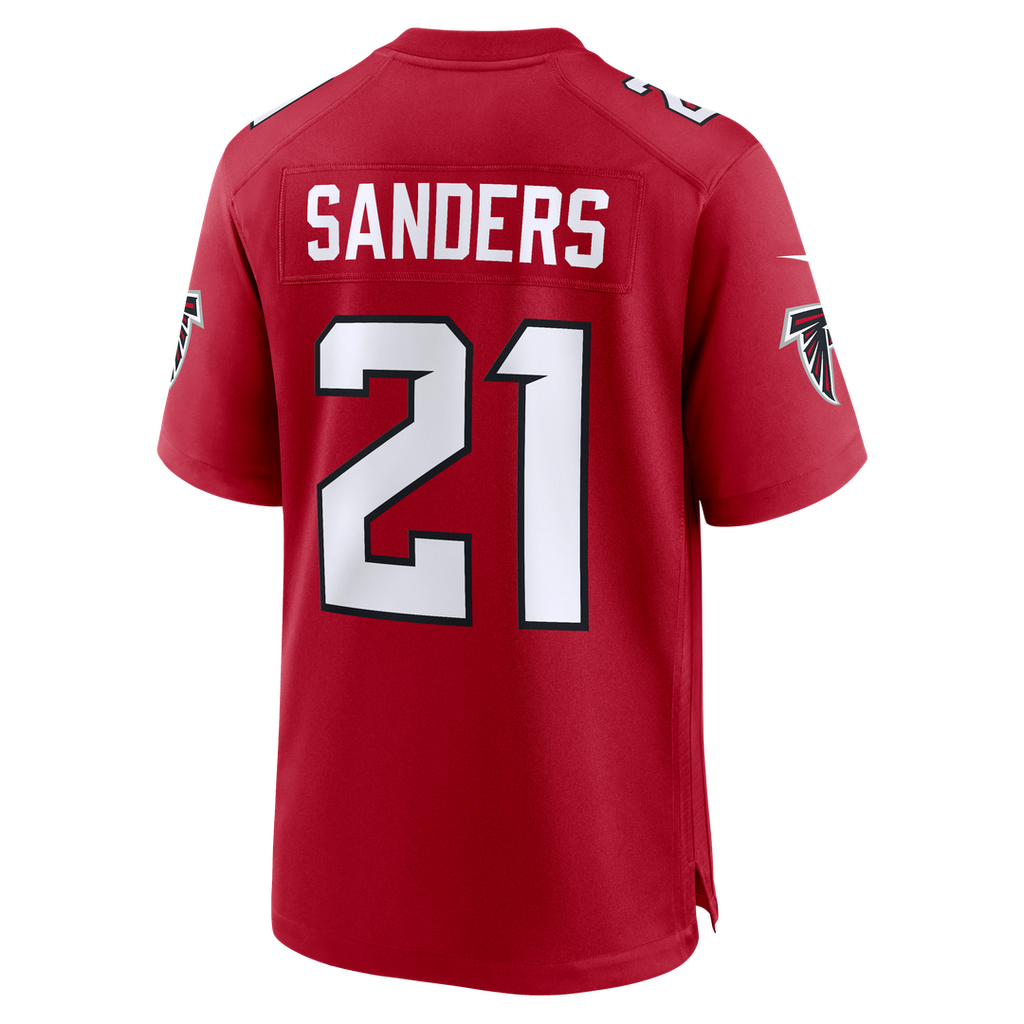 Men's Nike Atlanta Falcons Deion Sanders White Retired Player Game NFL Jersey