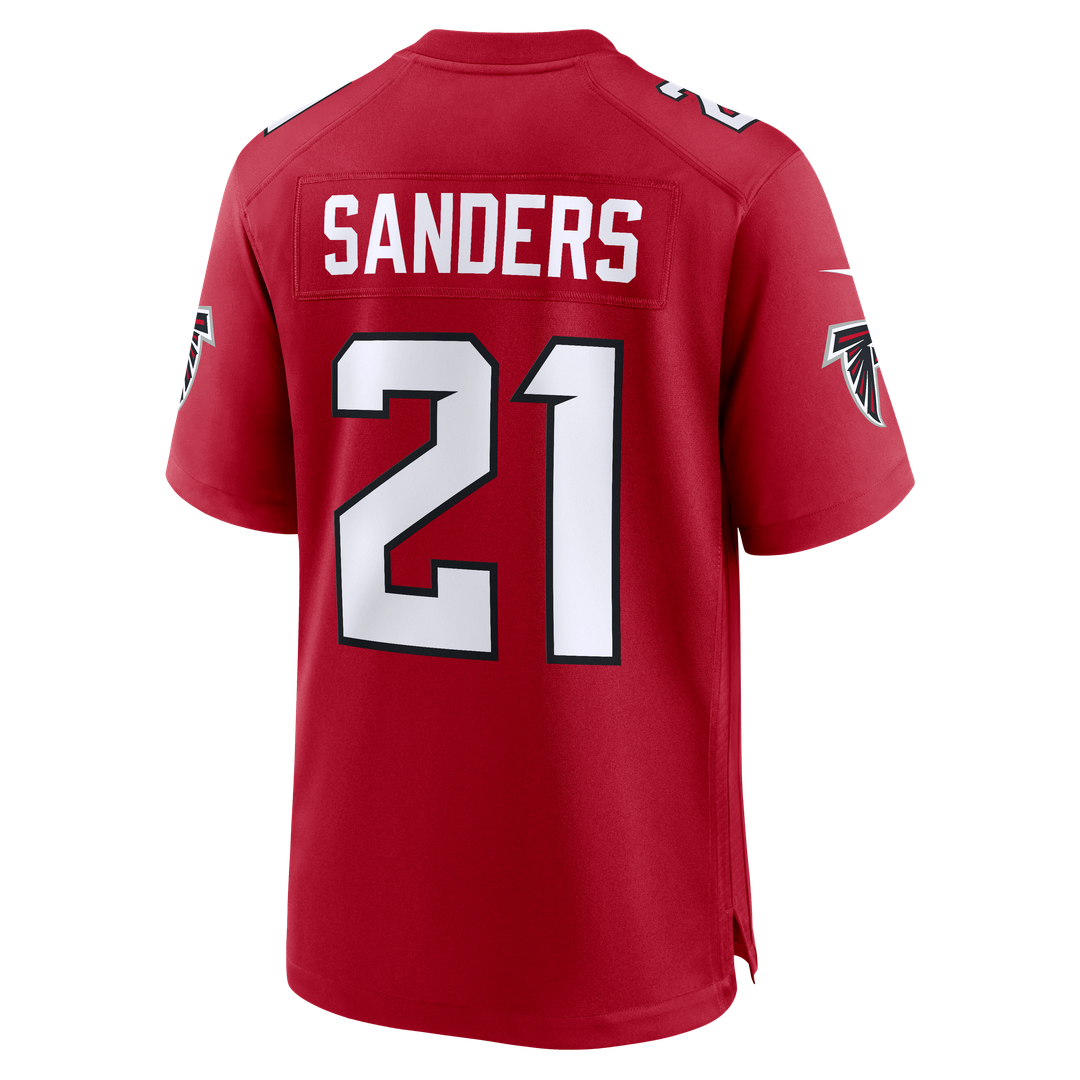 Men's Nike Atlanta Falcons Deion Sanders White Retired Player Game NFL Jersey