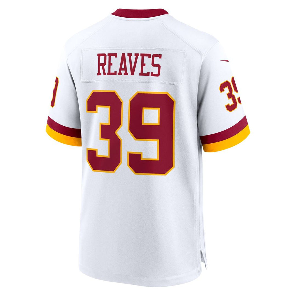 Men's Nike Washington Commanders Jeremy Reaves White Game Super Bowl Era NFL Jersey