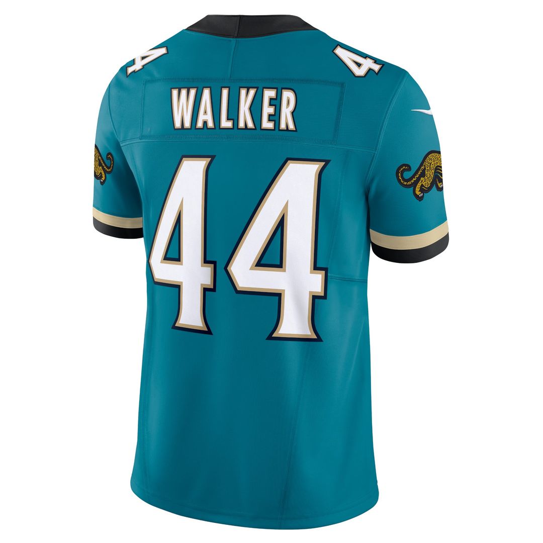 Men's Nike Jacksonville Jaguars Travon Walker Teal Prowler Throwback Vapor F.U.S.E. Limited NFL Jersey