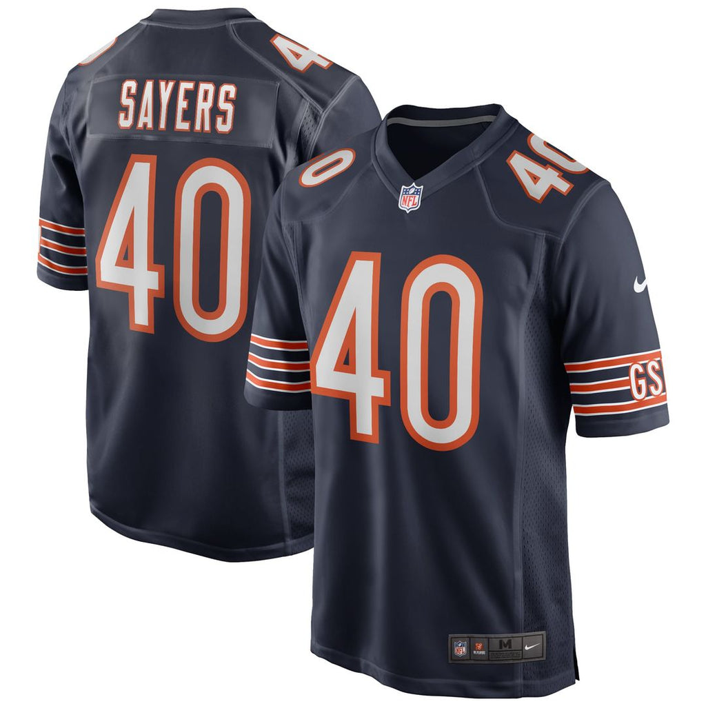 Men's Nike Chicago Bears Gale Sayers Navy Game Retired Player NFL Jersey
