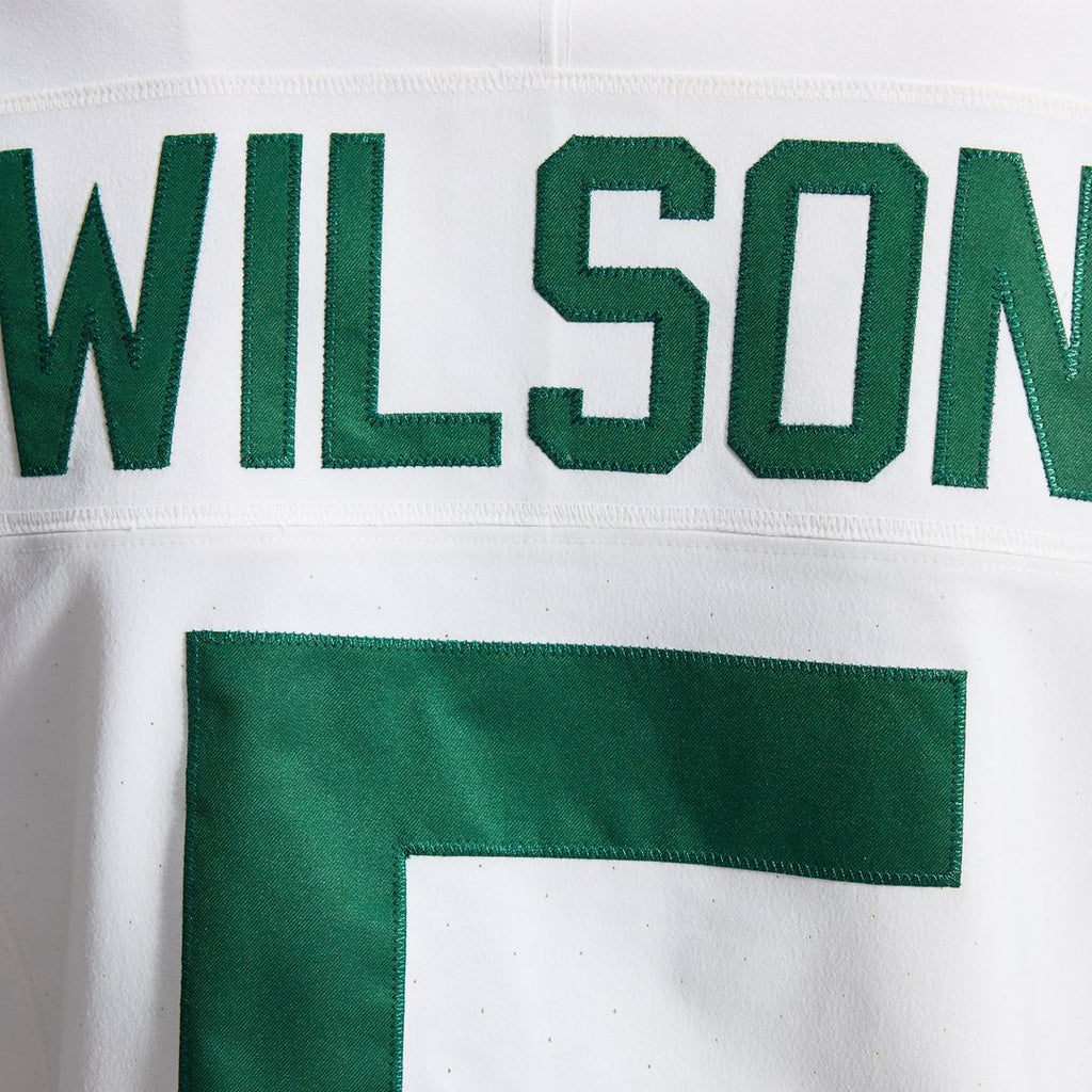 Men's Nike New York Jets Garrett Wilson White Classic Alternate Vapor F.U.S.E. Elite NFL Jersey