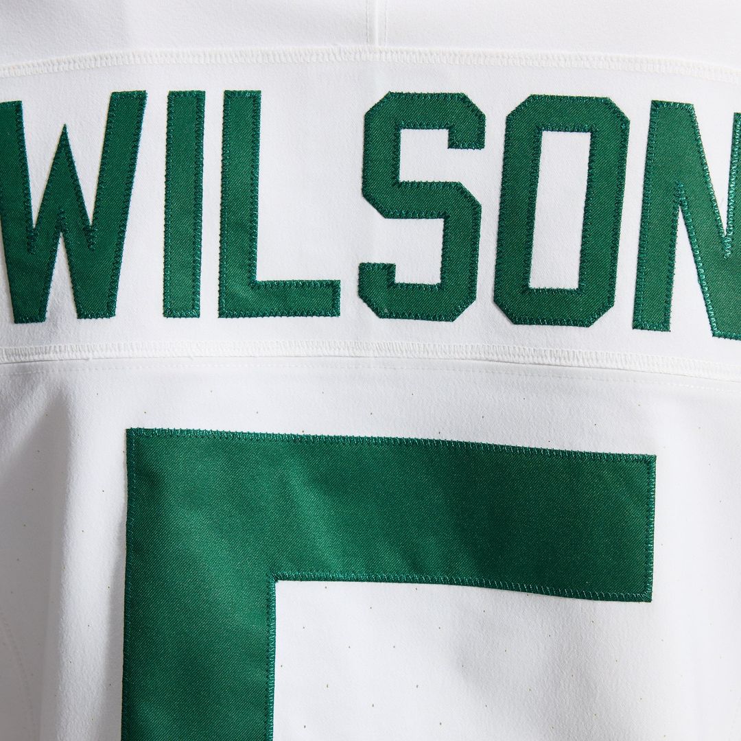Men's Nike New York Jets Garrett Wilson White Classic Alternate Vapor F.U.S.E. Elite NFL Jersey