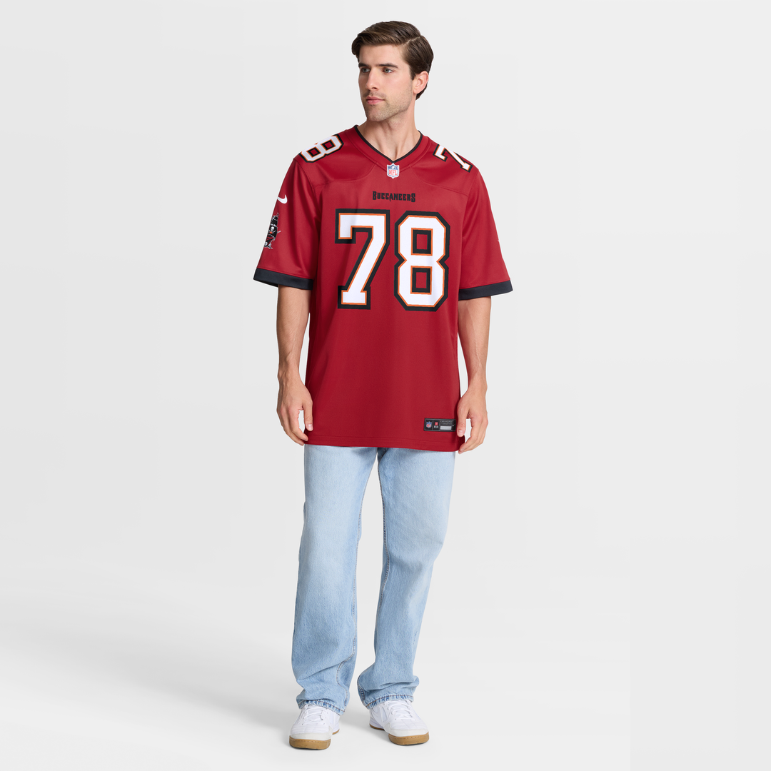 Men's Nike Tampa Bay Buccaneers Tristan Wirfs Red Player Game NFL Jersey