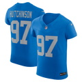 Men's Nike Detroit Lions Aidan Hutchinson Blue Alternate Vapor F.U.S.E. Elite NFL Jersey