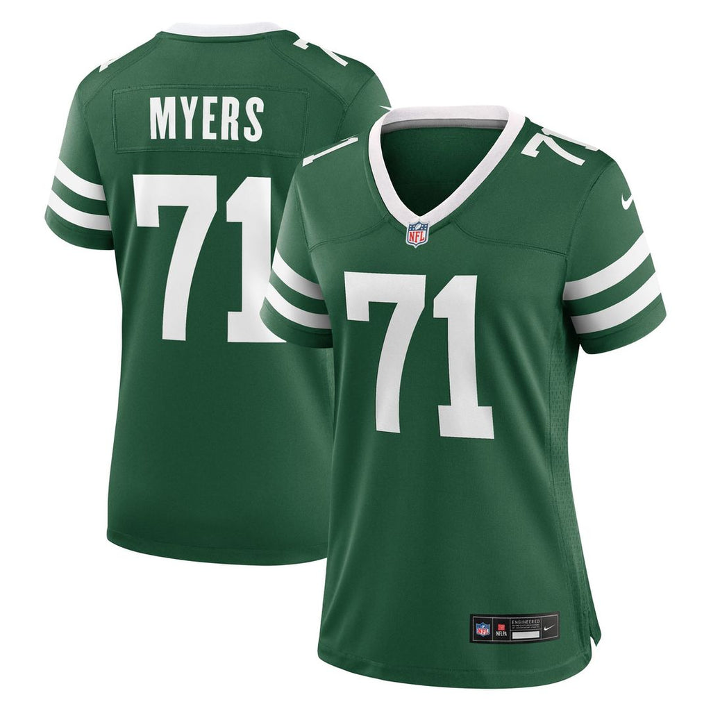 Women's Nike New York Jets Josh Myers Legacy Green Game NFL Jersey