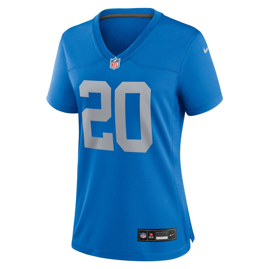 Women's Nike Detroit Lions Barry Sanders Blue Alternate Game NFL Jersey
