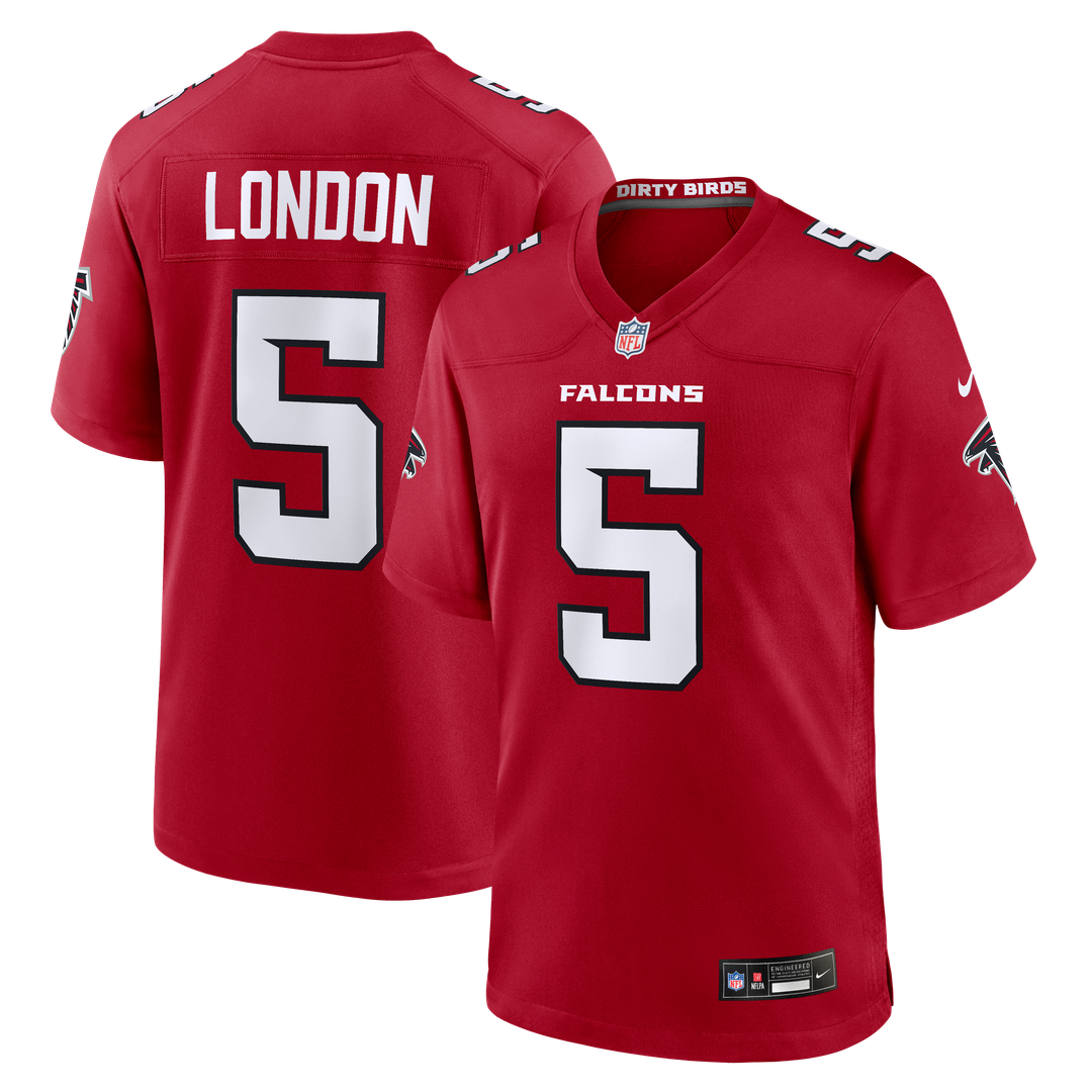 Men's Nike Atlanta Falcons Drake London Red Game NFL Jersey