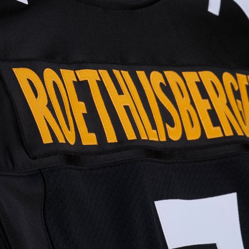 Men's Mitchell & Ness Pittsburgh Steelers Ben Roethlisberger Black 2004 Authentic Throwback NFL Jersey