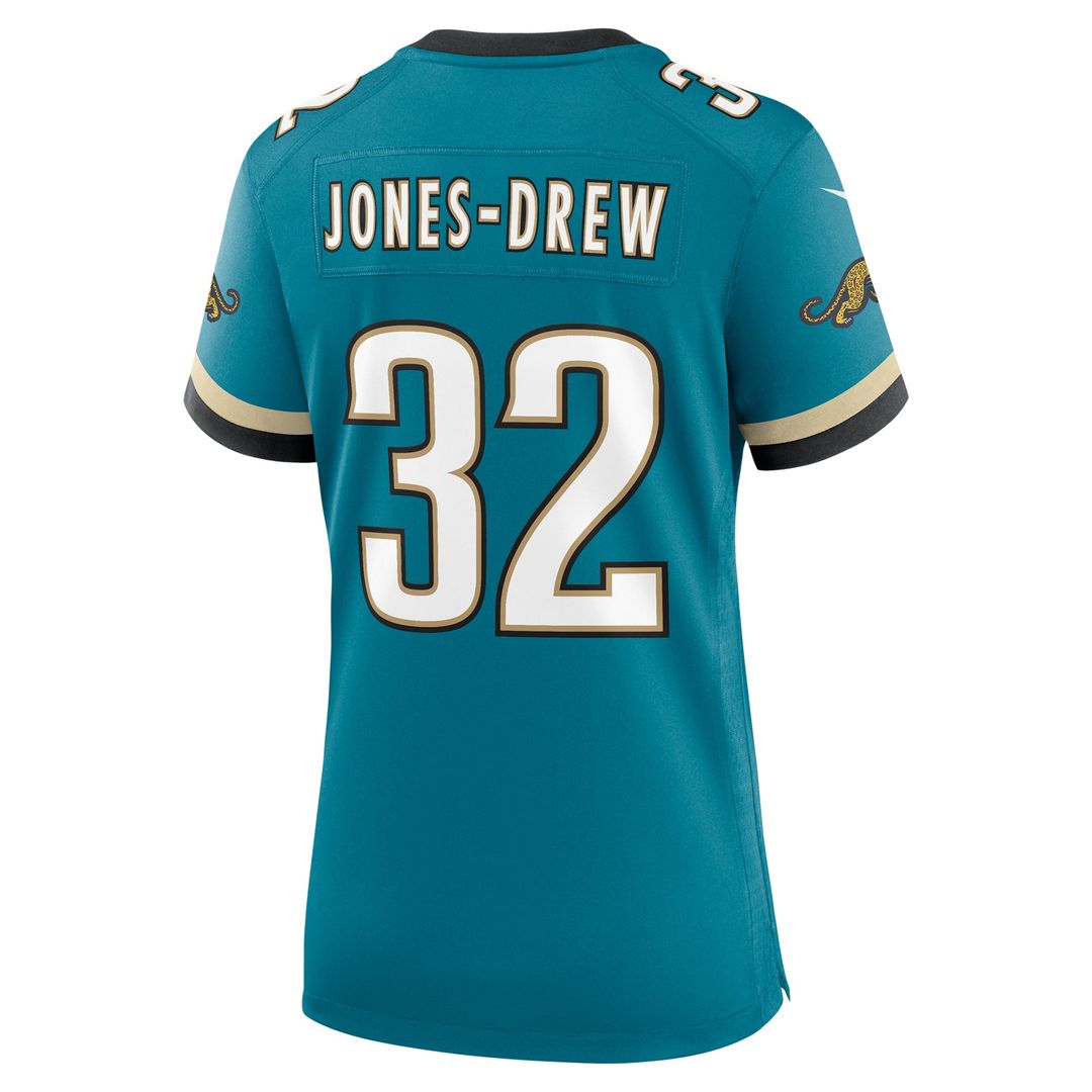Women's Nike Jacksonville Jaguars Maurice Jones-Drew Teal Prowler Throwback Retired Player Game NFL Jersey
