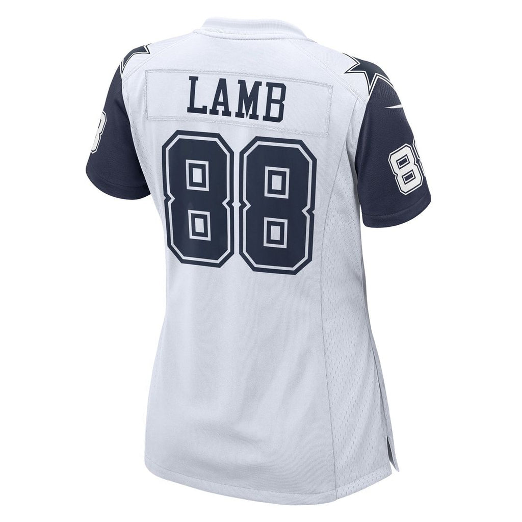 Women's Nike Dallas Cowboys CeeDee Lamb White 2nd Alternate Game NFL Jersey