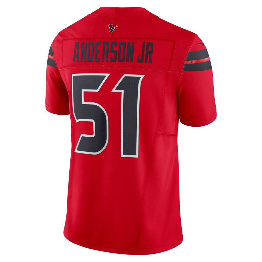 Men's Nike Houston Texans Will Anderson Jr. White Vapor F.U.S.E. Limited NFL Jersey