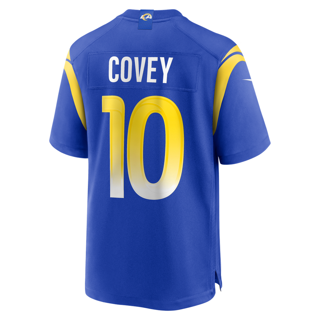 Men's Nike Los Angeles Rams Britain Covey Royal Team Game NFL Jersey