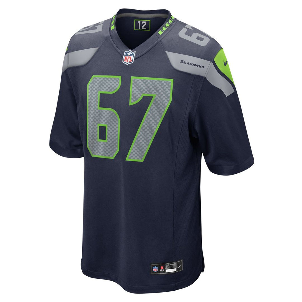 Men's Nike Seattle Seahawks Charles Cross College Navy Game NFL Jersey
