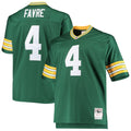 Men's Big & Tall Mitchell & Ness Green Bay Packers Brett Favre Green 1996 Retired Player Replica NFL Jersey