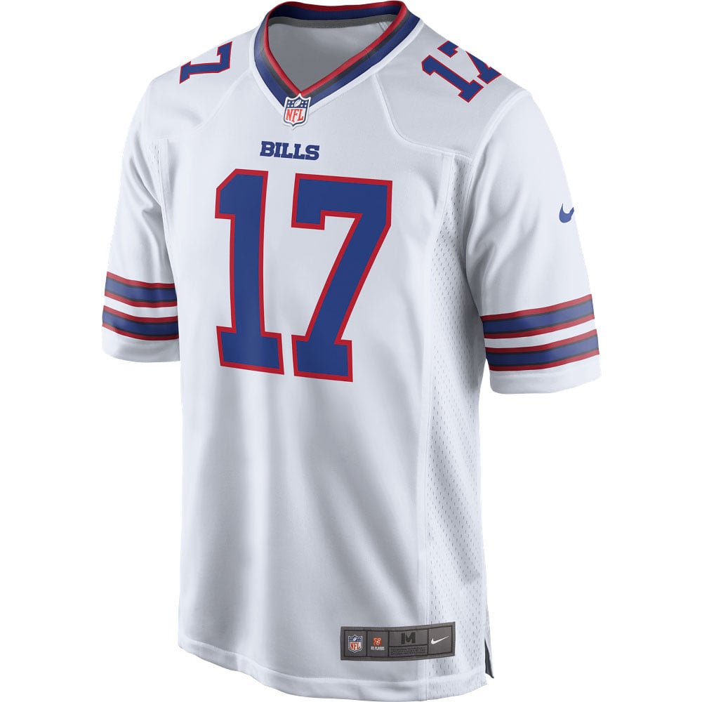 Men's Nike Buffalo Bills Josh Allen White Game Player NFL Jersey