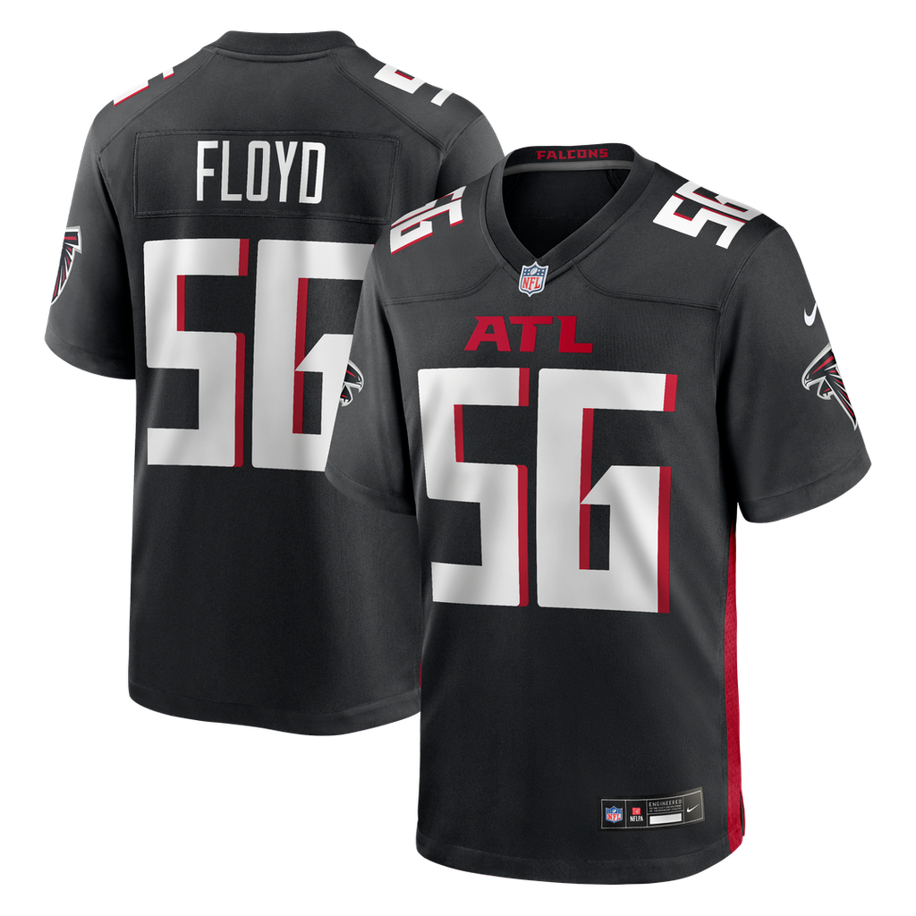 Men's Nike Atlanta Falcons Leonard Floyd Black Team Game NFL Jersey