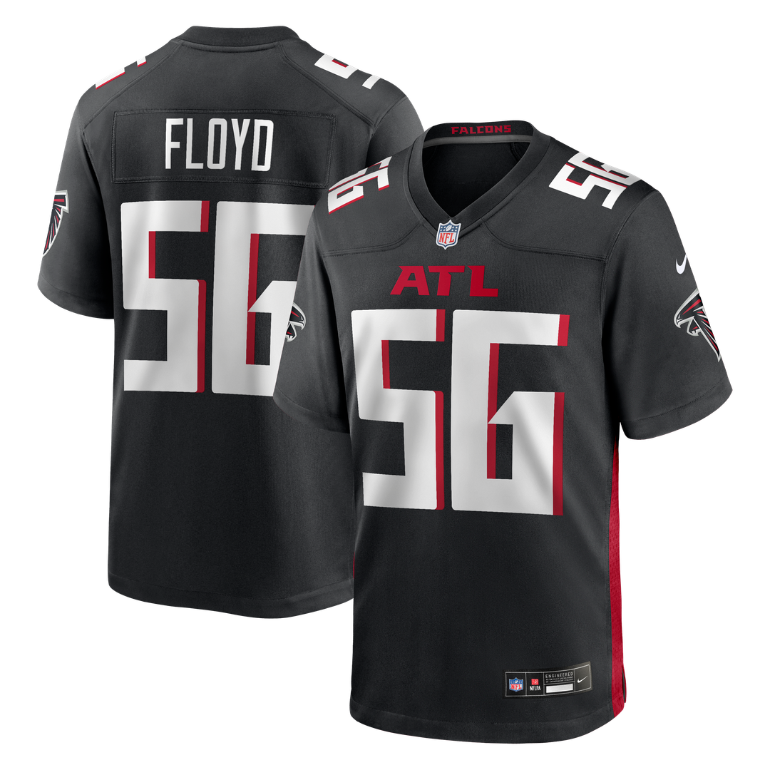 Men's Nike Atlanta Falcons Leonard Floyd Black Team Game NFL Jersey