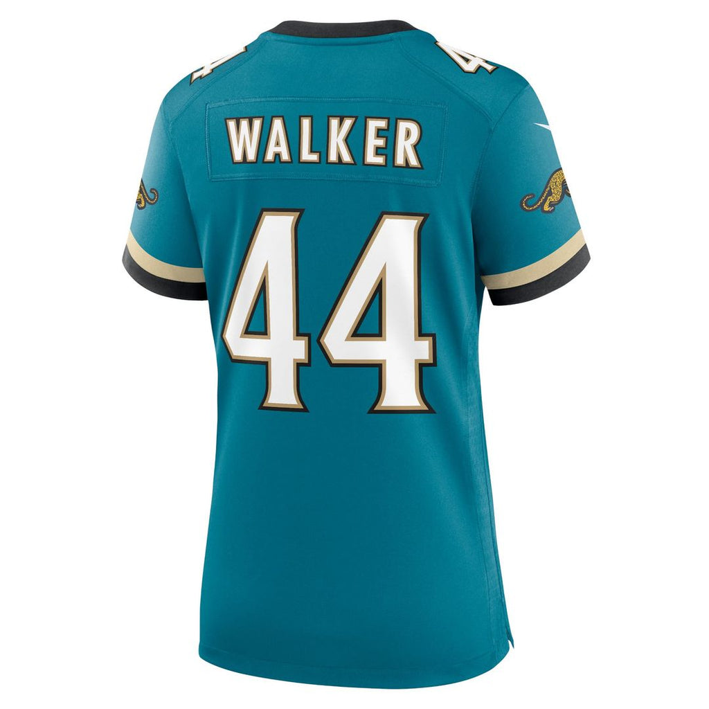 Women's Nike Jacksonville Jaguars Travon Walker Teal Prowler Throwback Game NFL Jersey