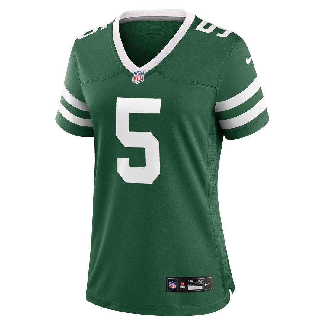 Women's Nike New York Jets Garrett Wilson Legacy Black Alternate Game NFL Jersey