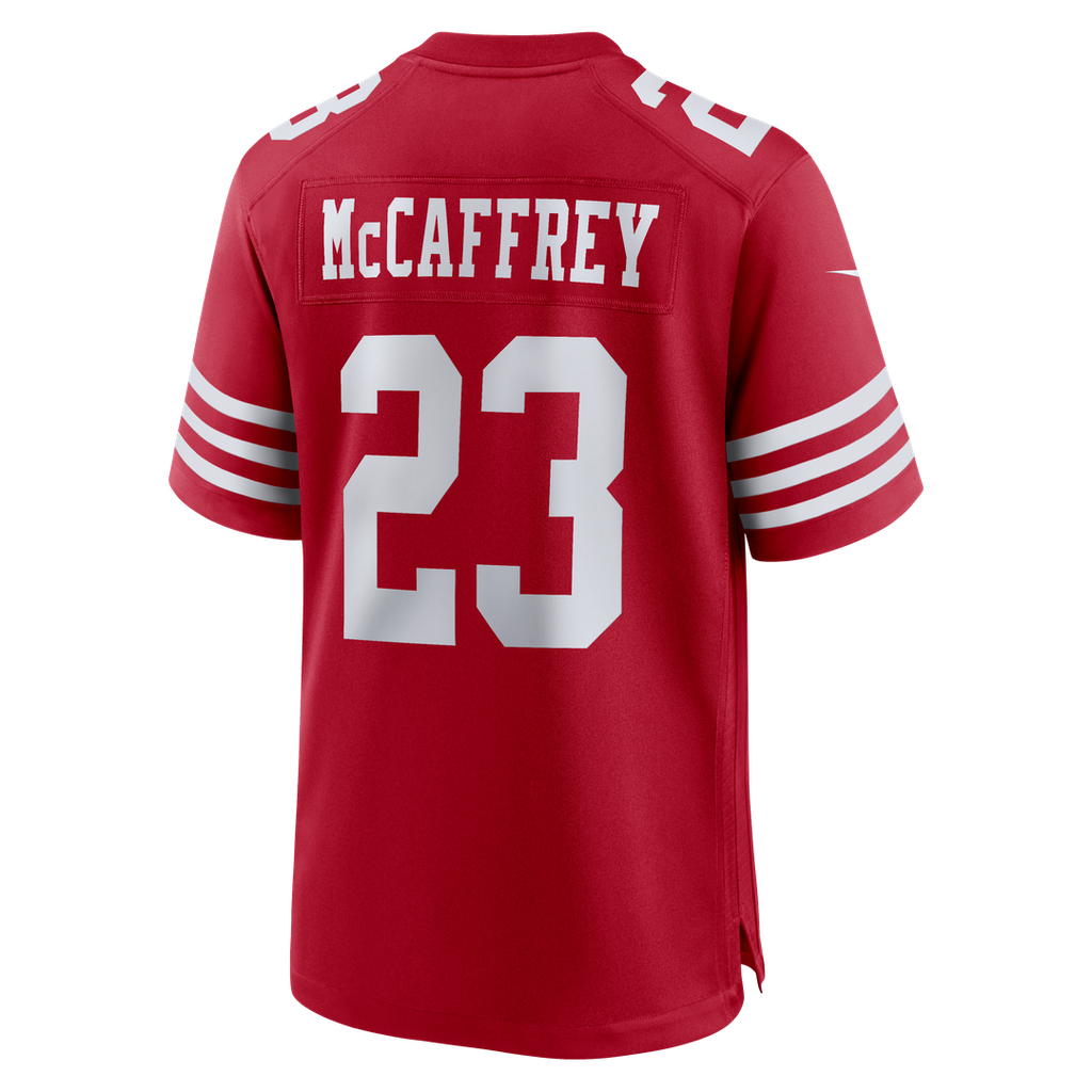 Men's Nike San Francisco 49ers Christian McCaffrey White Game Player NFL Jersey
